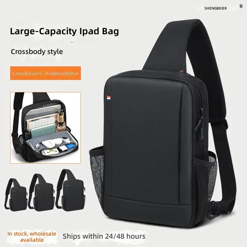 Tablet Accessories Bag - Large Capacity iPad Bag for Men