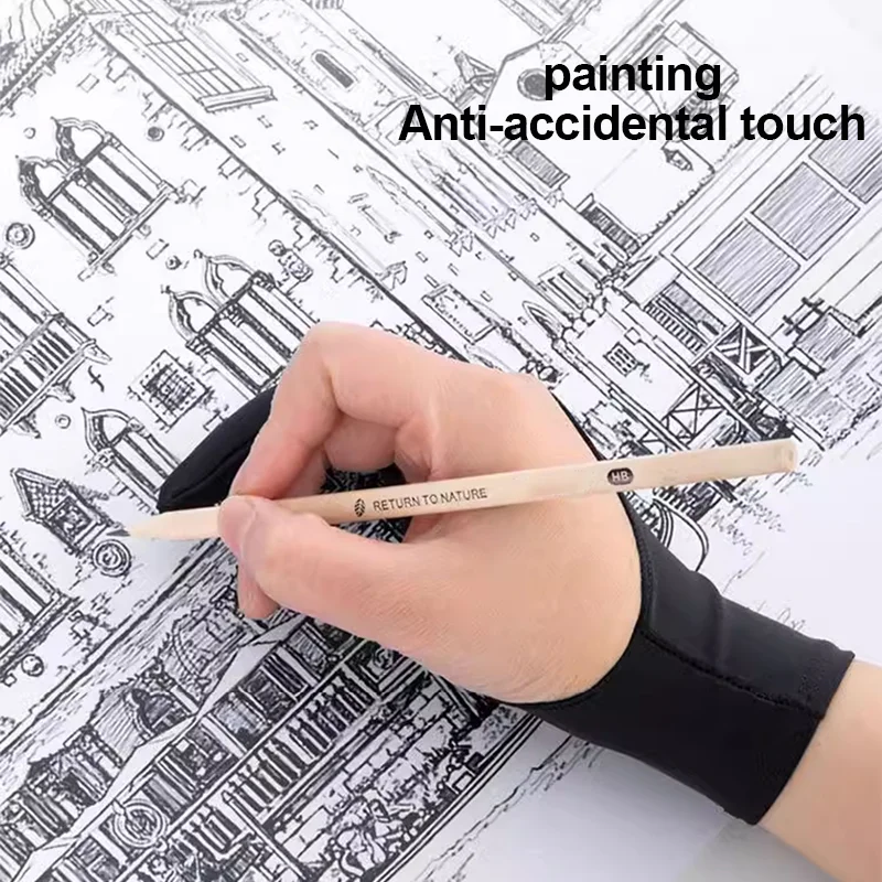 Two-Finger Drawing Gloves Anti - Drawing Glove Artist 评论和价格