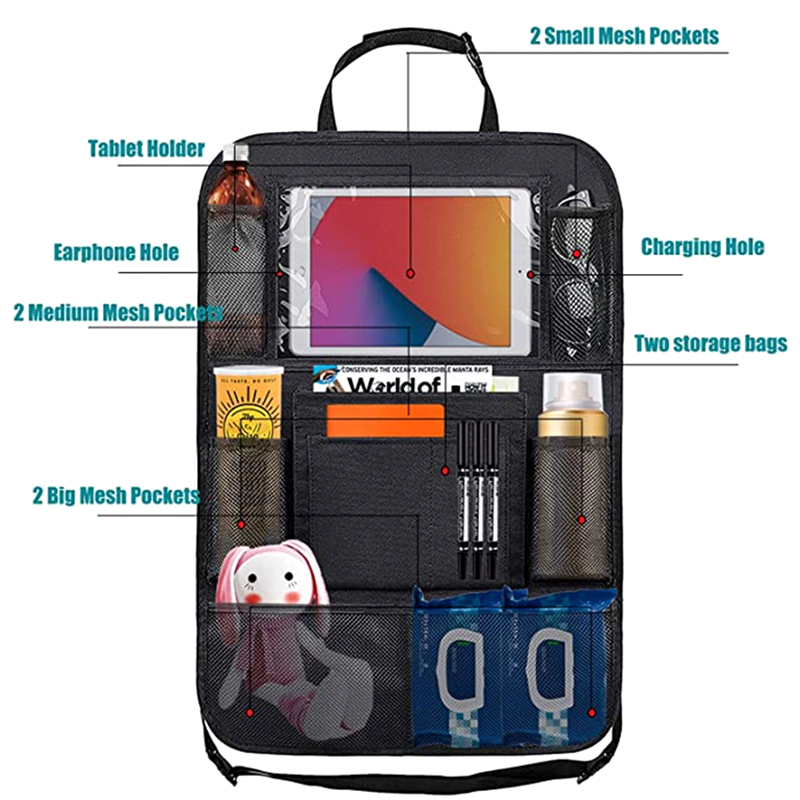 1pc Car Backseat Organizer wit - Tablet Accessories Bag 评论和价格
