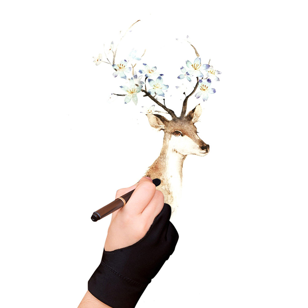 4Pcs Anti- Drawing Gloves Two  - Drawing Glove Artist 评论和价格
